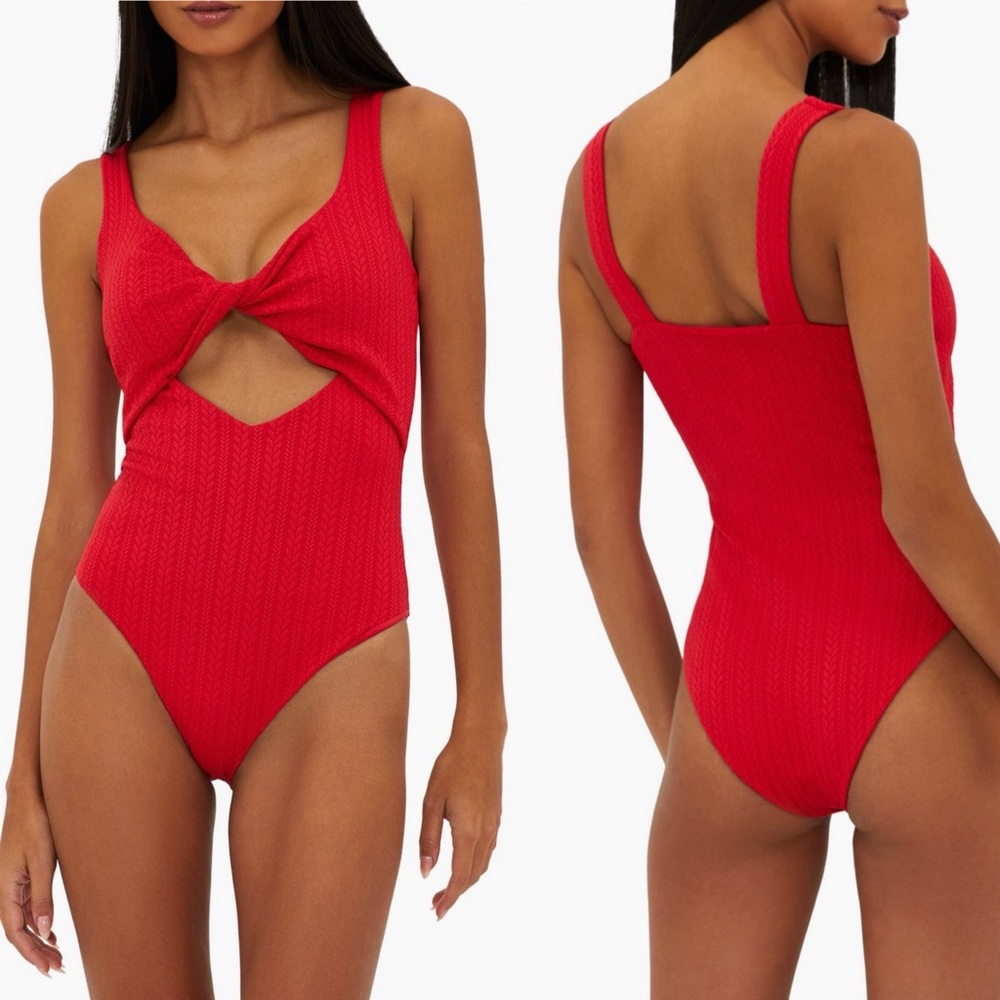 NWOT Beach Riot Tyler Texture One-Piece Swimsuit Size S $168
